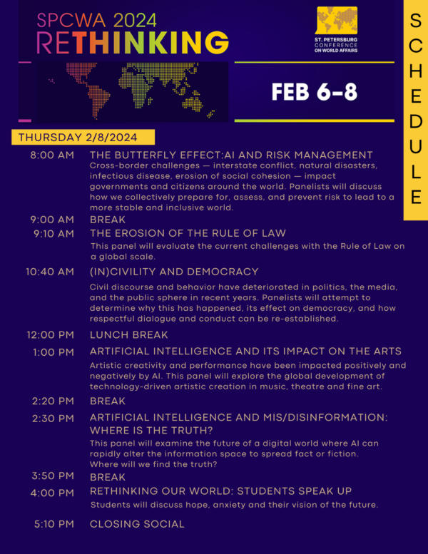 2024 St. Petersburg Conference on World Affairs program, page 3 of 3